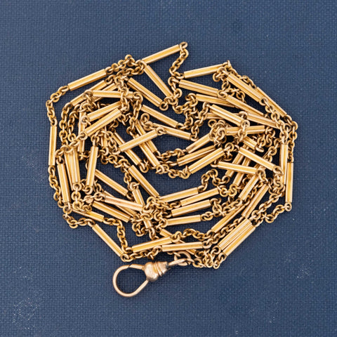 Antique Fancy Link Long Chain, 48"