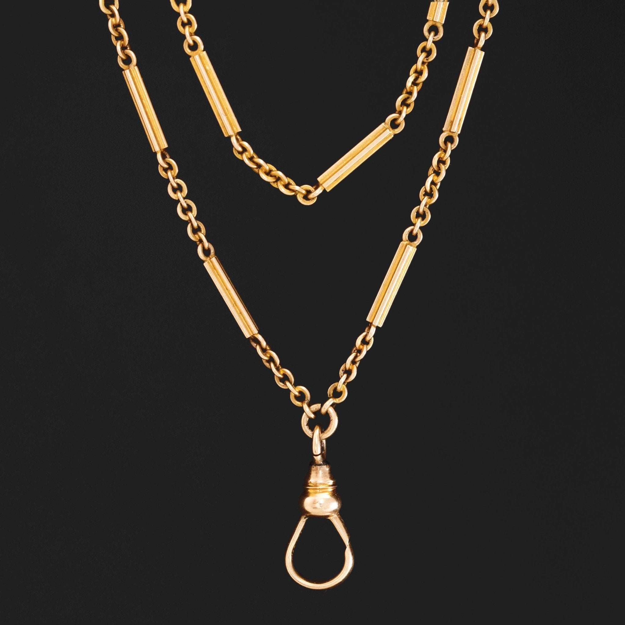 Antique Fancy Link Long Chain, 48"