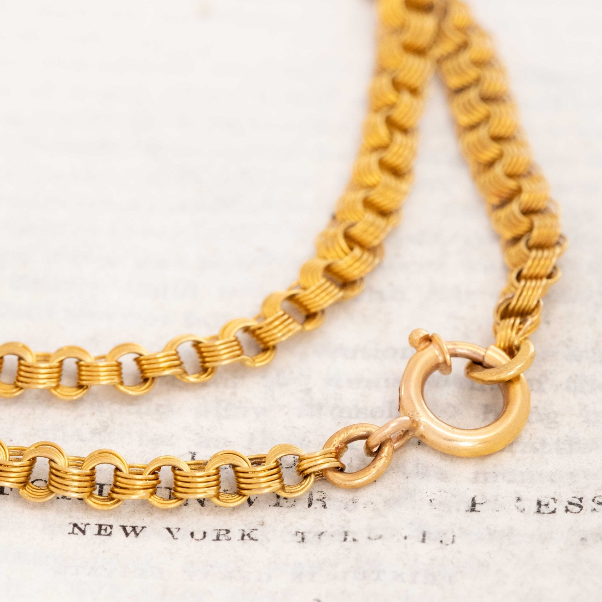 Antique Fancy Link Long Chain, Russian