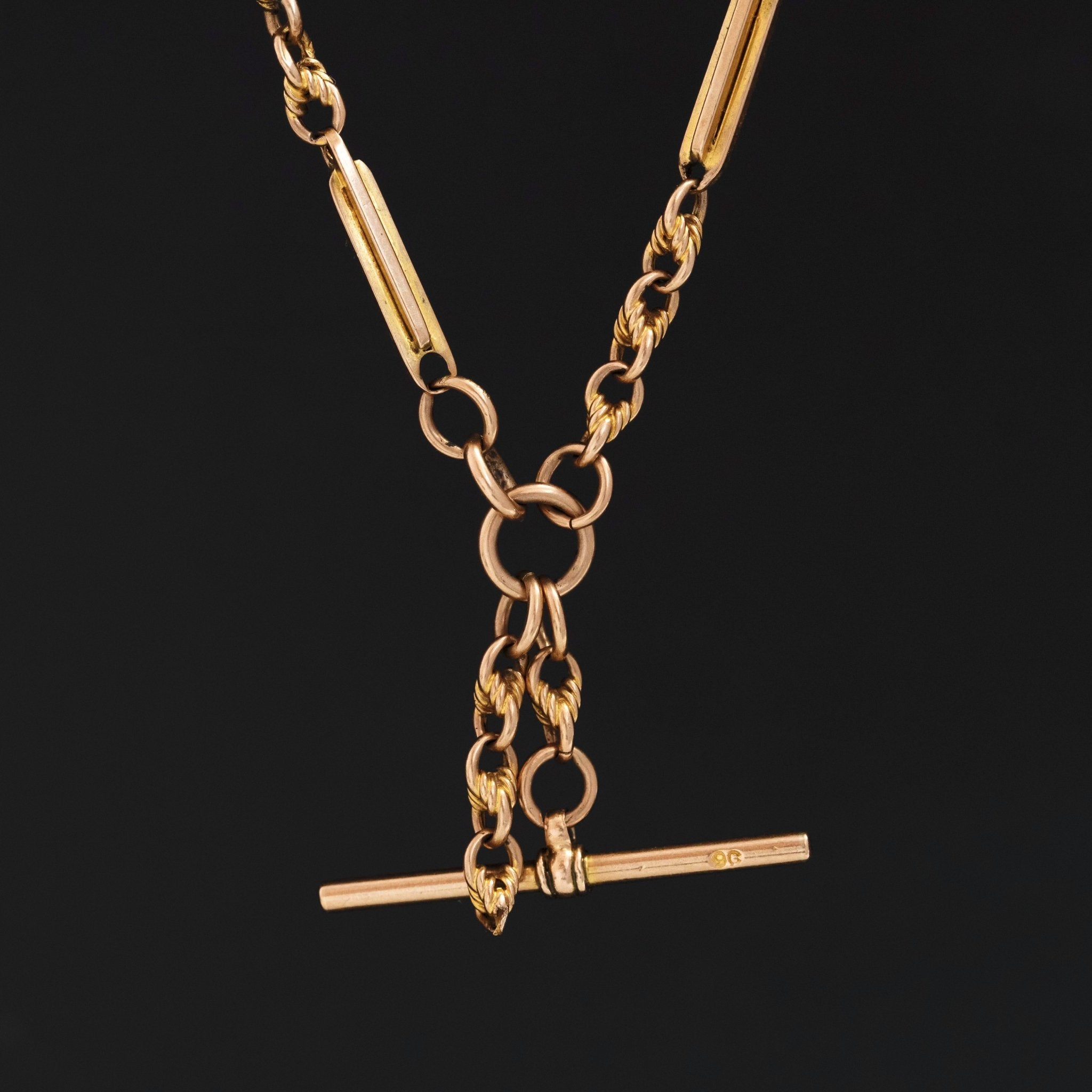 Antique Fancy Link Watch Chain