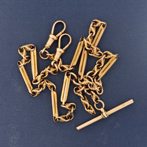 Antique Fancy Link Watch Chain