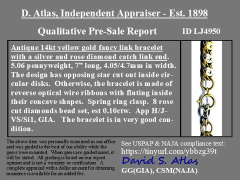 Antique Fancy Star Link Bracelet