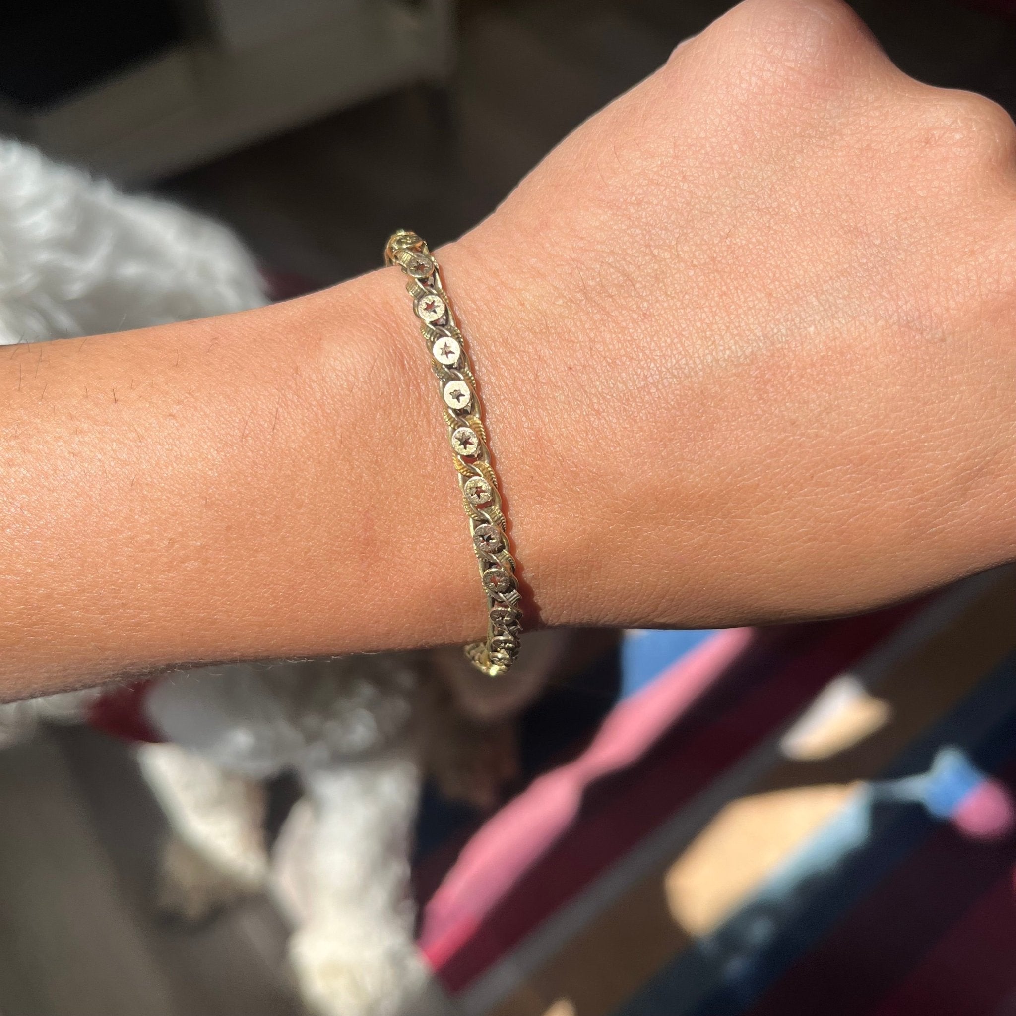 Antique Fancy Star Link Bracelet