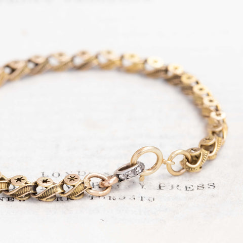 Antique Fancy Star Link Bracelet