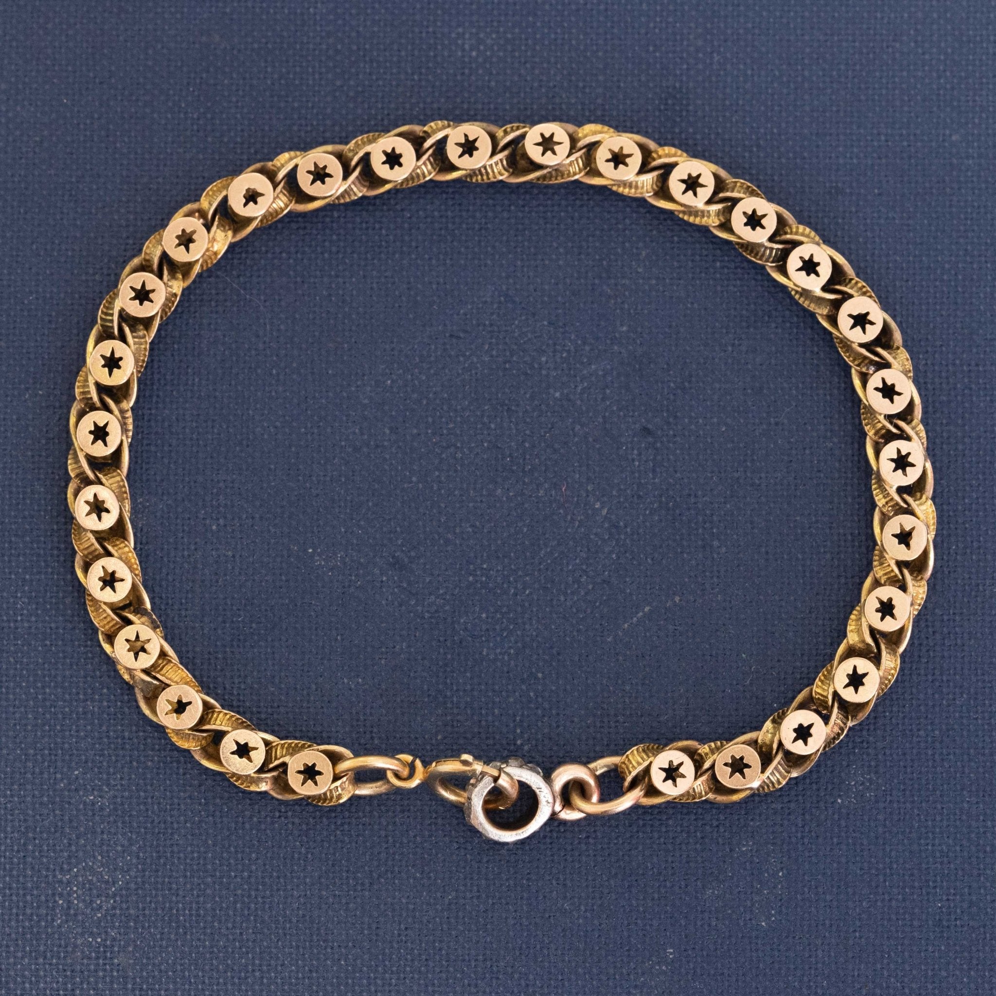 Antique Fancy Star Link Bracelet