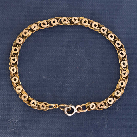 Antique Fancy Star Link Bracelet
