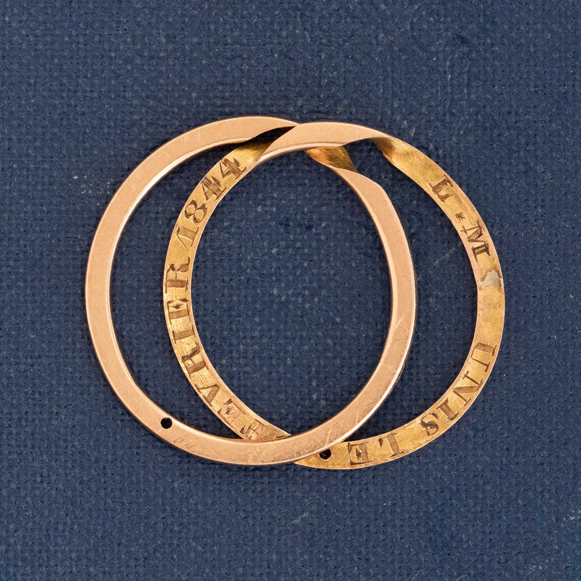 Antique Gimmel Band, C. 1844