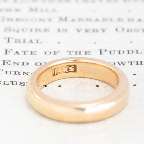 Antique Gold Band, 4mm