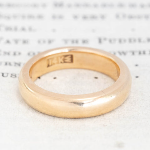 Antique Gold Band, 4mm