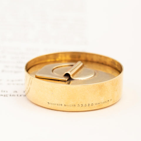 Antique Gold Charrm/Pendant Address Stamp by Tiffany & Co.