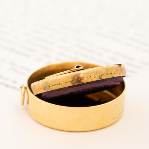 Antique Gold Charrm/Pendant Address Stamp by Tiffany & Co.