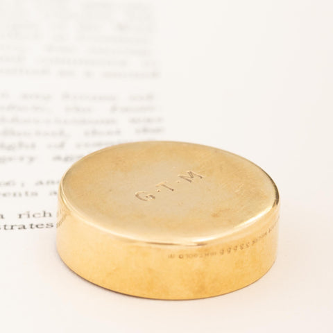 Antique Gold Charrm/Pendant Address Stamp by Tiffany & Co.