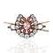 Antique “Good Mood” Old Cut Diamond, Ruby & Enamel Jockey Brooch