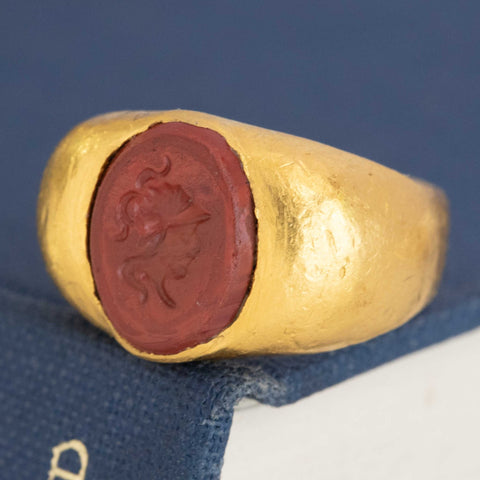 Antique High Karat Intaglio Ring
