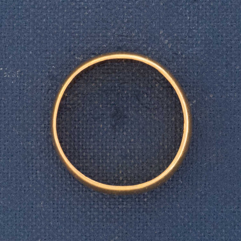 Antique High Karat Wide Wedding Band, English