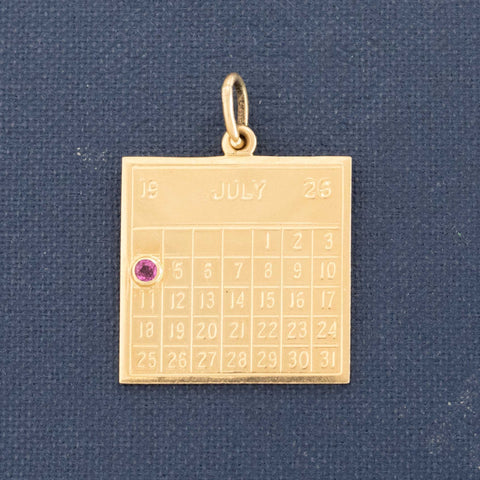 Antique July 4th 1926 Calendar Charm by Tiffany & Co.