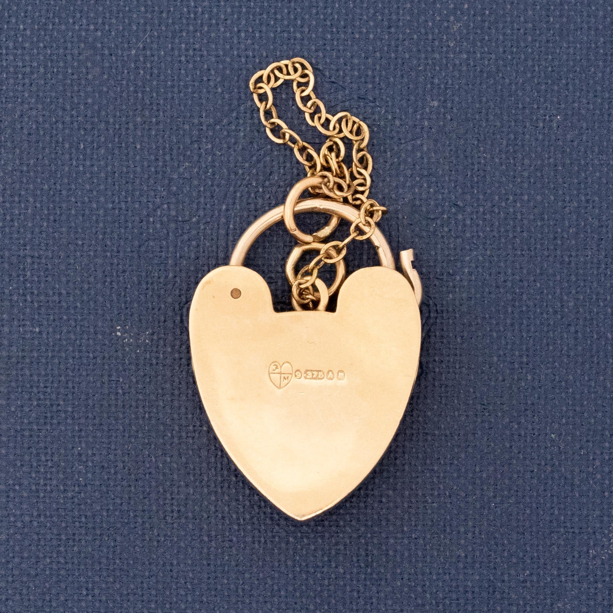 Antique Large Victorian Heart Padlock Pendant