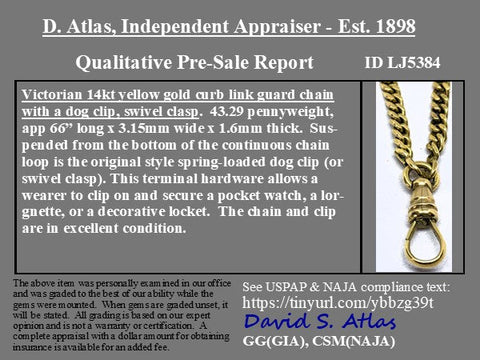 Antique Longuard Chain, 66"