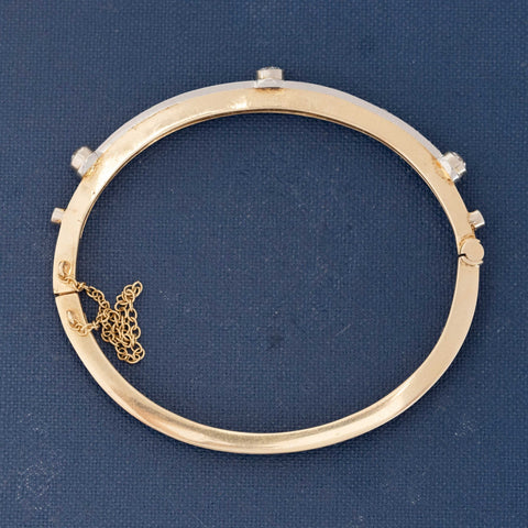 1.15ctw Antique Old European Cut Diamond Bangle