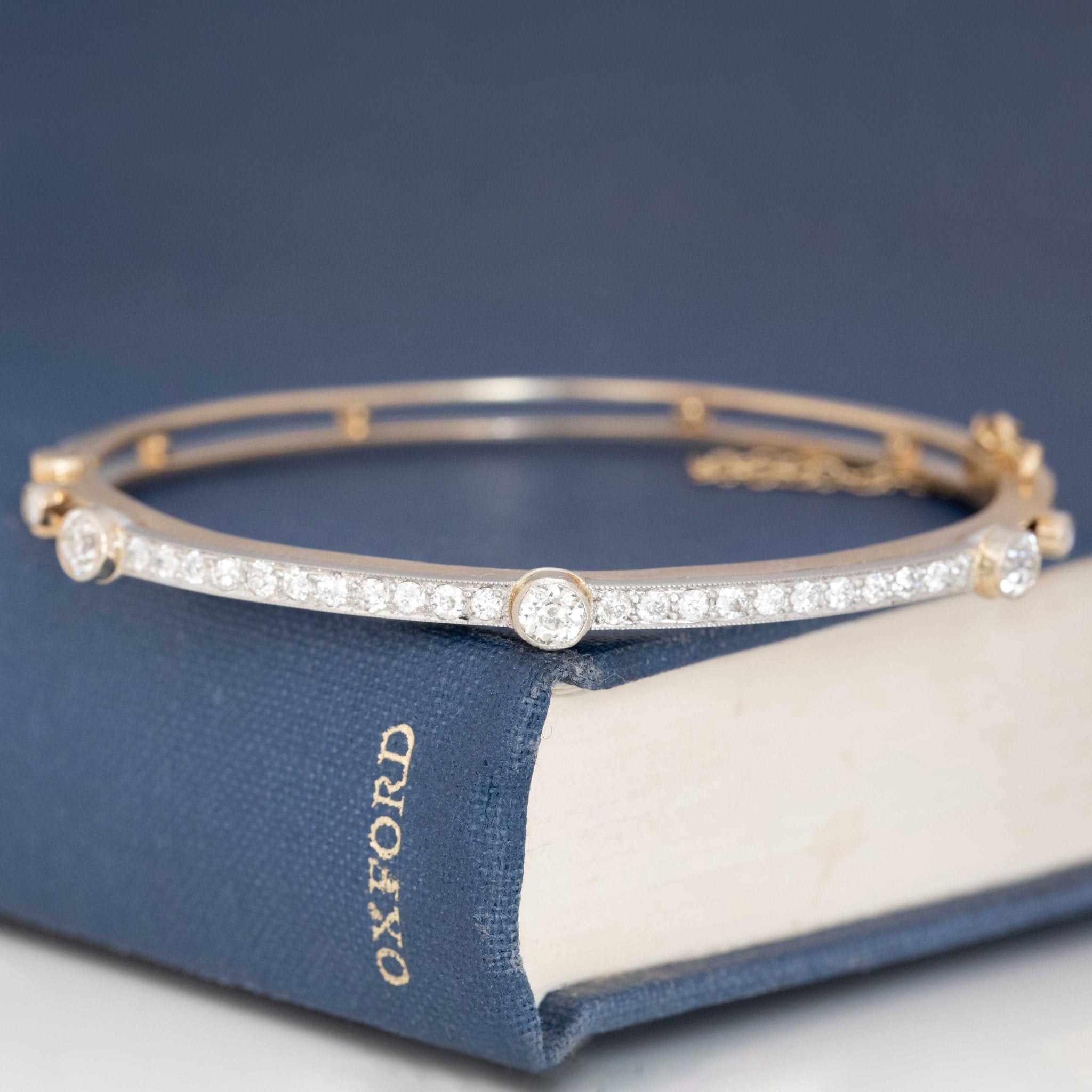 Antique Old European Cut Diamond Bangle