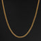 Antique petite curb link chain necklace in 18kt yellow gold