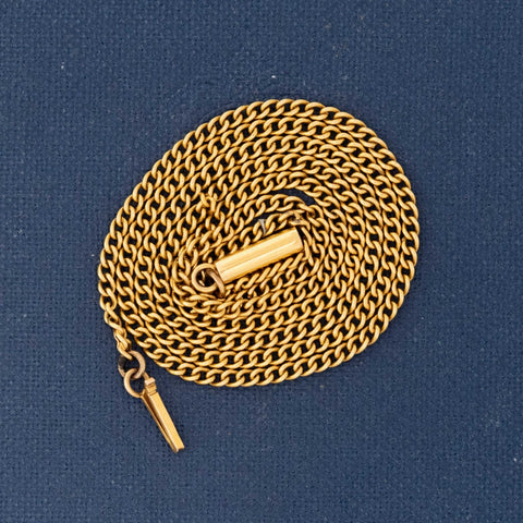 Antique Petite Curb Link Chain Necklace