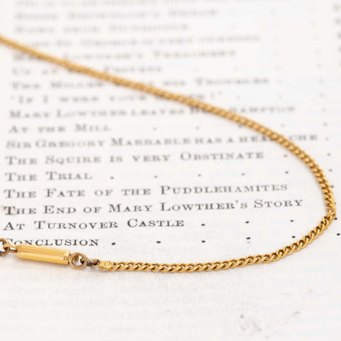 Antique Petite Curb Link Chain Necklace