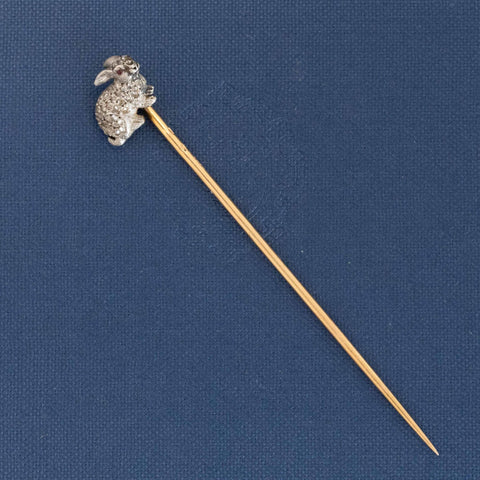 Antique Retractable Chain Pencil or Pince-Nez FOB brooch by Ketchum & MacDougall