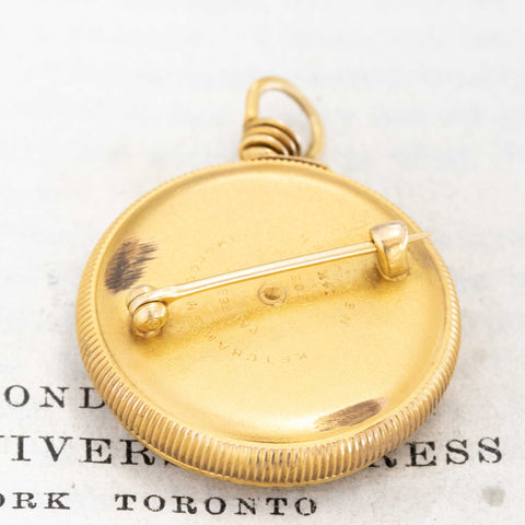 Antique Retractable Chain Pencil or Pince-Nez FOB brooch by Ketchum & MacDougall