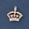 Victorian Rose Cut Diamond Crown Charm