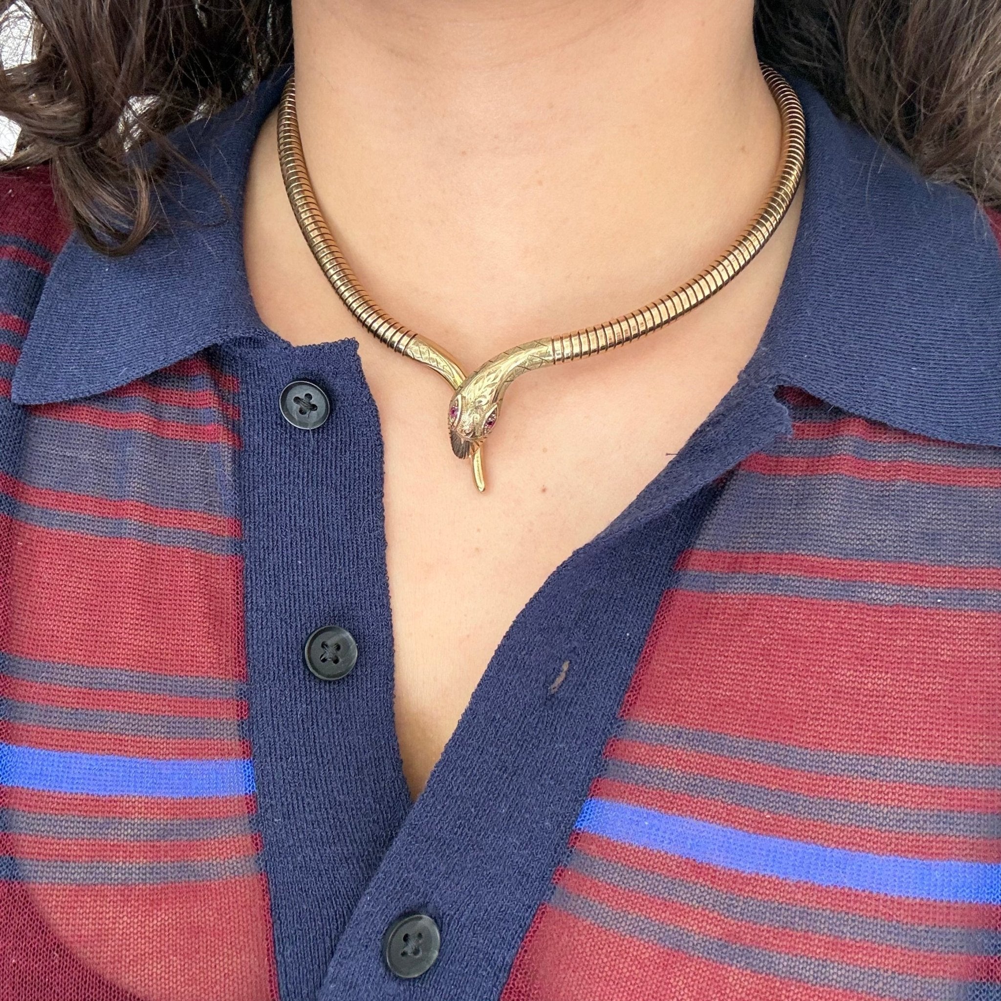 Antique Serpent Collar, English