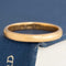 Antique Slim 22kt Wedding Band, English