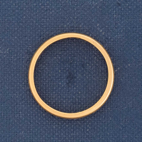 Antique Slim 22kt Wedding Band, English