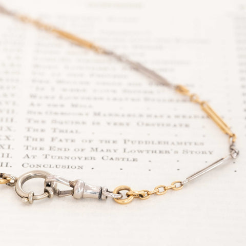 Antique Two-Tone Fancy Link Chain