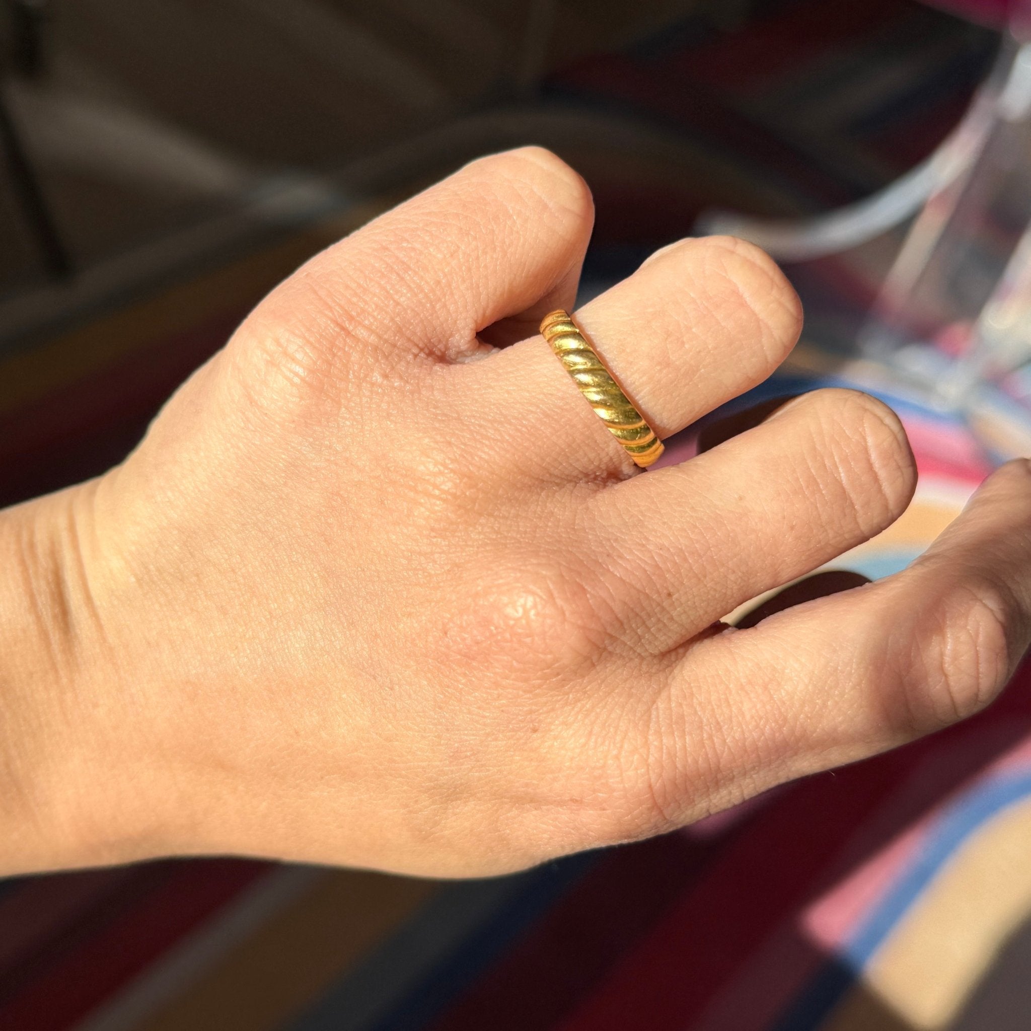 Antique Victorian Twist Wedding Band