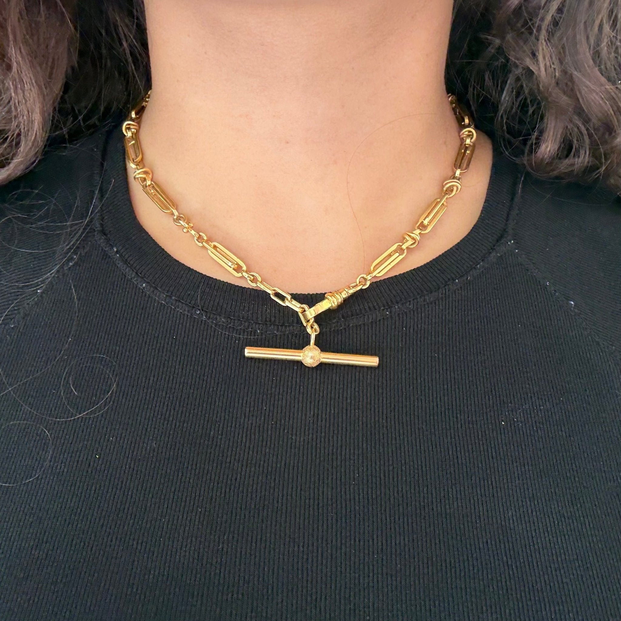 Antique Watch Chain Necklace
