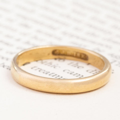 Antique Wedding Band, 3.4mm