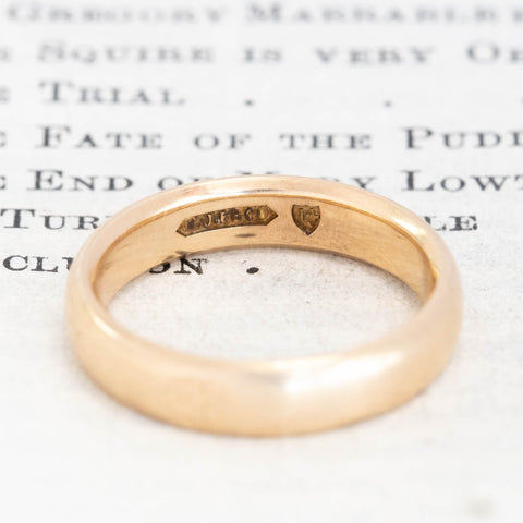 Antique Wedding Band, 4mm