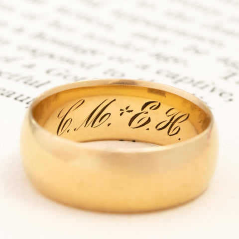 Antique Wedding Band, 6.9mm