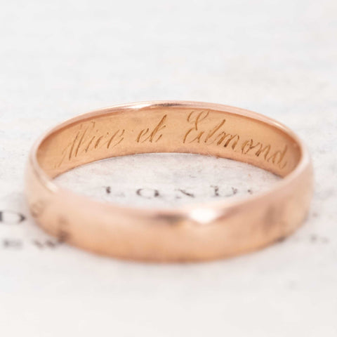 Antique Wedding Band, c. 1901