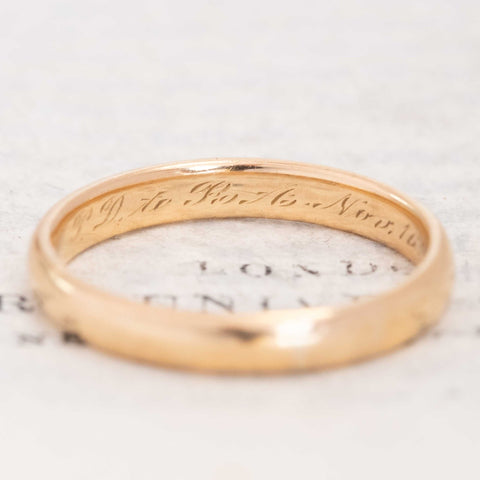 Antique Wedding Band, c. 1913
