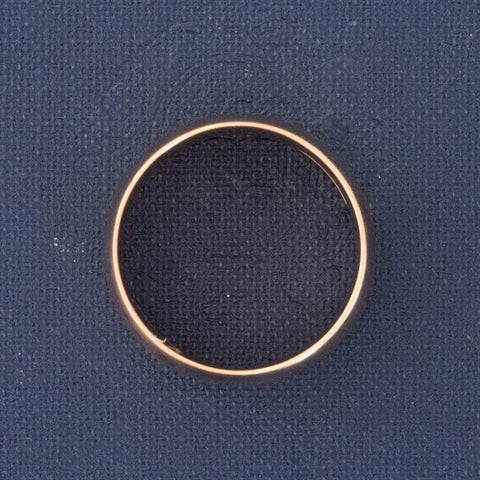 Antique wide wedding band in 14kt yellow gold, 7.7mm, engraved To My Wife – alternate view 6