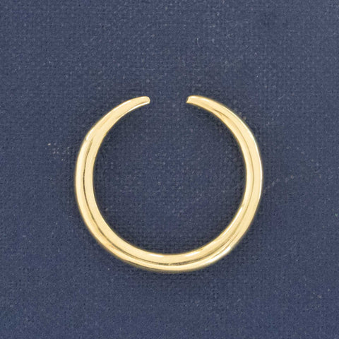Side view of "Arc" Wedding Band in Yellow Gold
