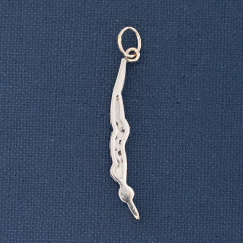 Art Deco Diamond Diving Charm