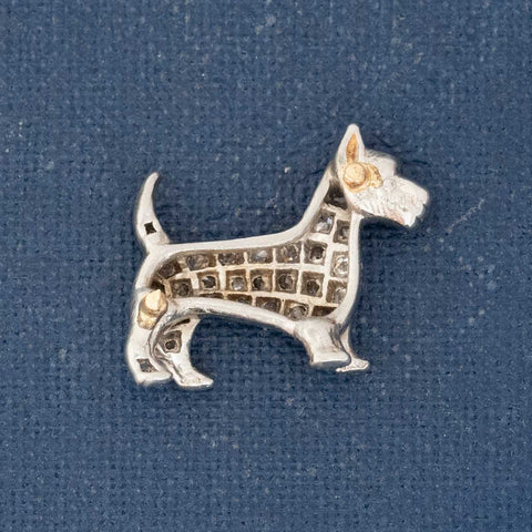 Art Deco Diamond Dog Charm, by Cartier