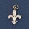 Art Deco Diamond Fleur De Lis Charm