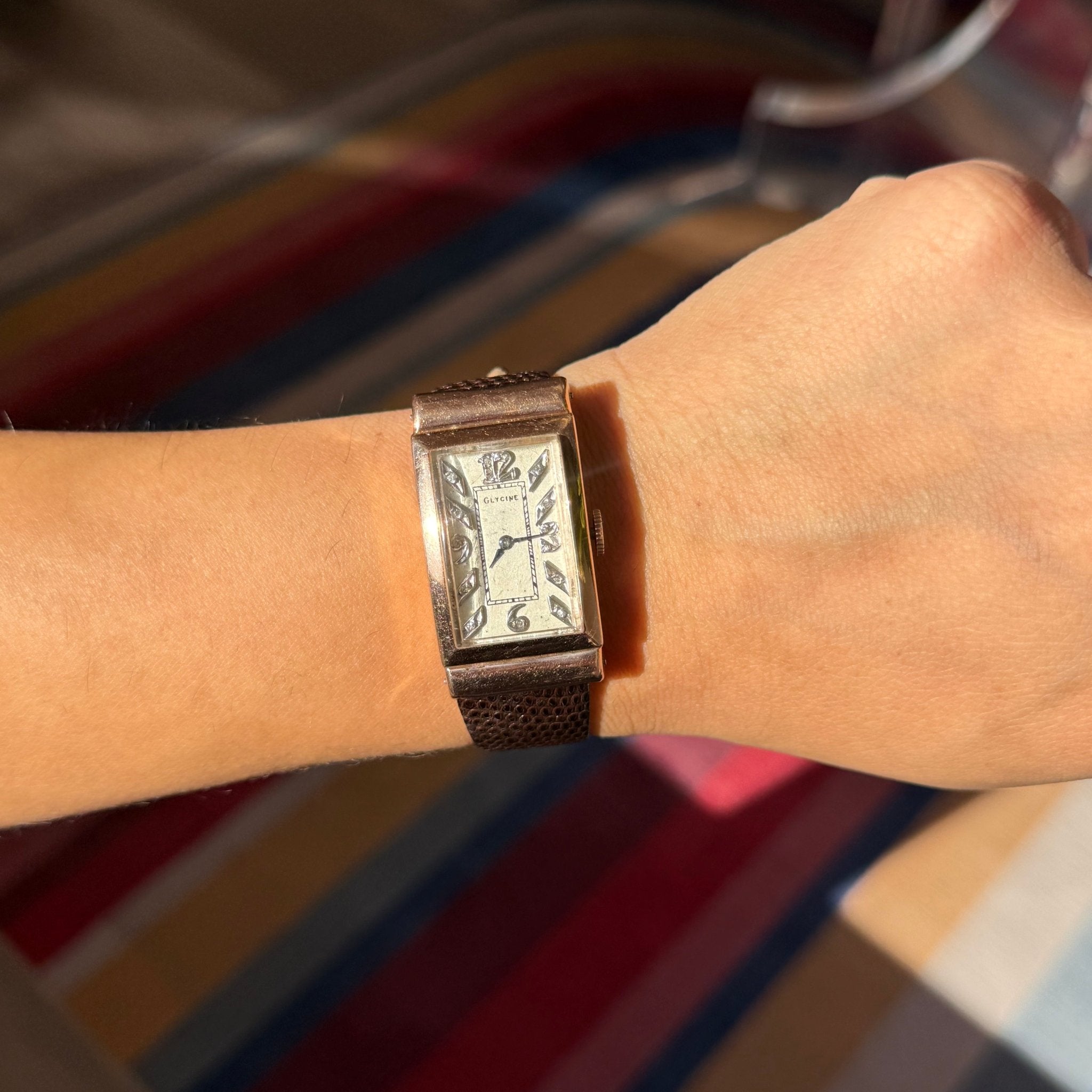 Art Deco Diamond Watch, by Glycine