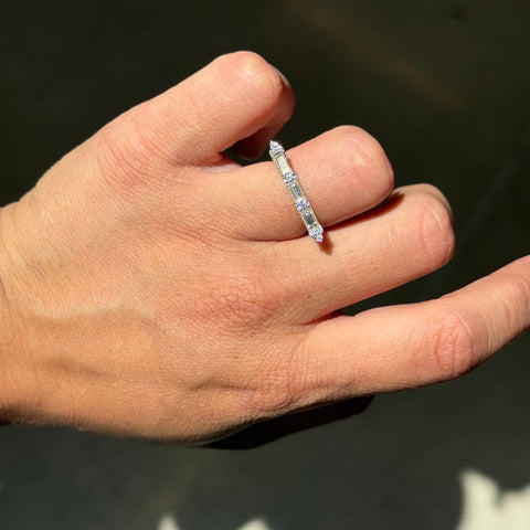 Baguette Bar Ring, by Jude Frances