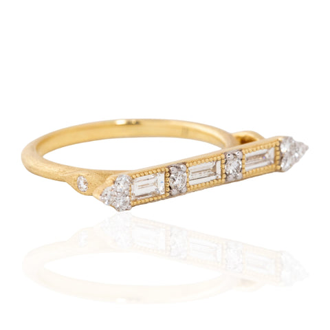 Baguette Bar Ring, by Jude Frances