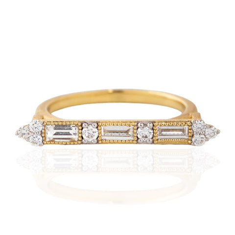 Baguette Bar Ring, by Jude Frances